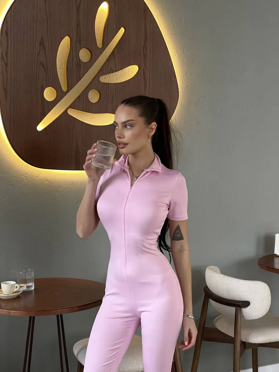 Спортивний комбінезон-ромпер «Fit & Flex» з утяжкою та блискавкою - Зображення 4