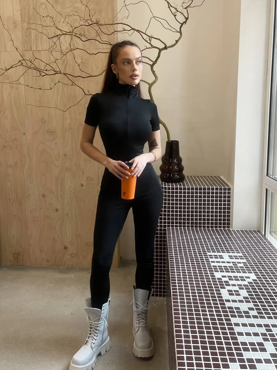Спортивний комбінезон-ромпер «Fit & Flex» з утяжкою та блискавкою - Зображення 9